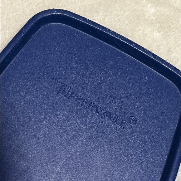 TUPPERWARE 🥣 TALL CLEAR CEREAL KEEPER FOOD STORAGE CONTAINER w/ BLUE LID - Picture 8 of 8